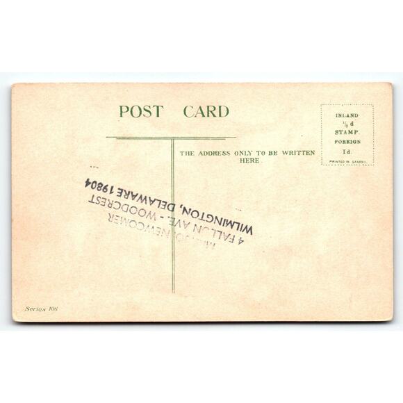 Anthropomorphic Postcard Monkeys Chimps Orchestra Musicians Tuba Violin Fantasy - Picture 2 of 2